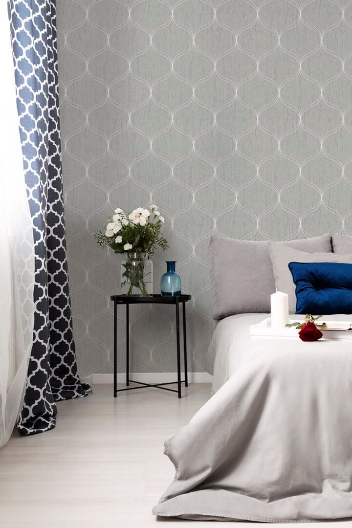 Tapeta jak koniczyna marokańska z efektem 3D Boutique 112659 Opulence