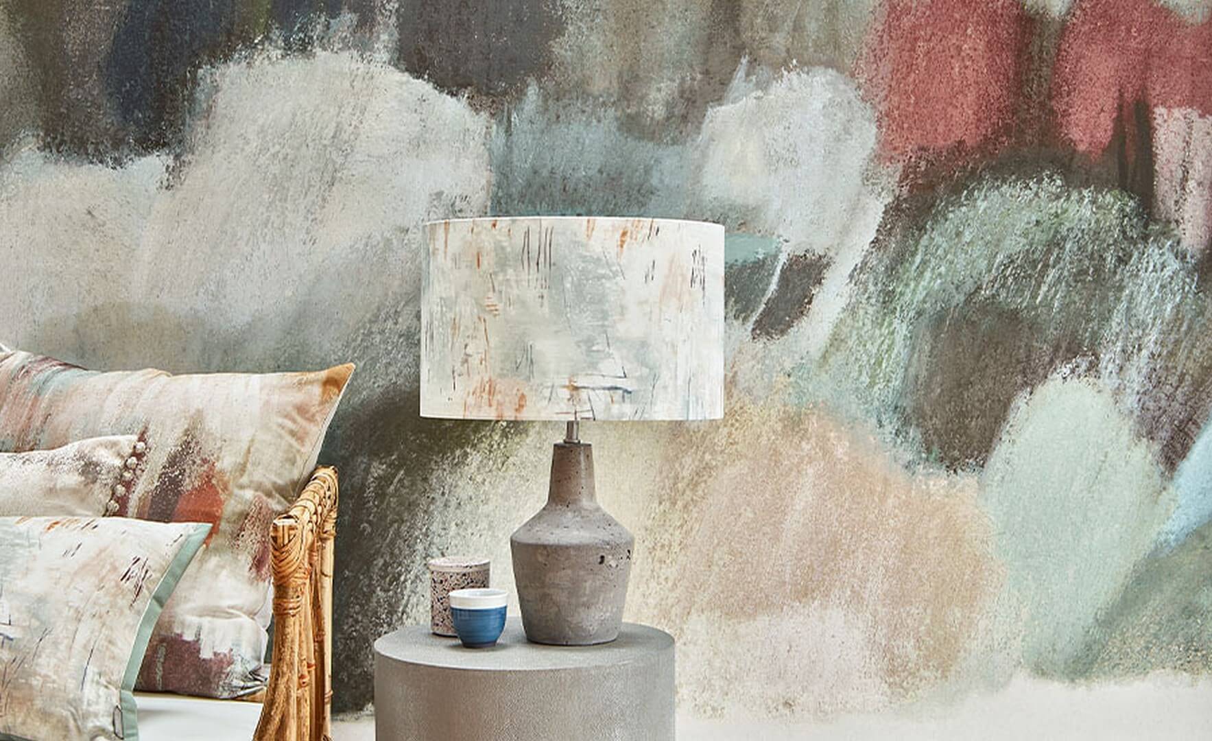 Mural abstrakcyjny krajobraz wsi Villa Nova W630/02 Welbeck Kyra Cane Wallcoverings