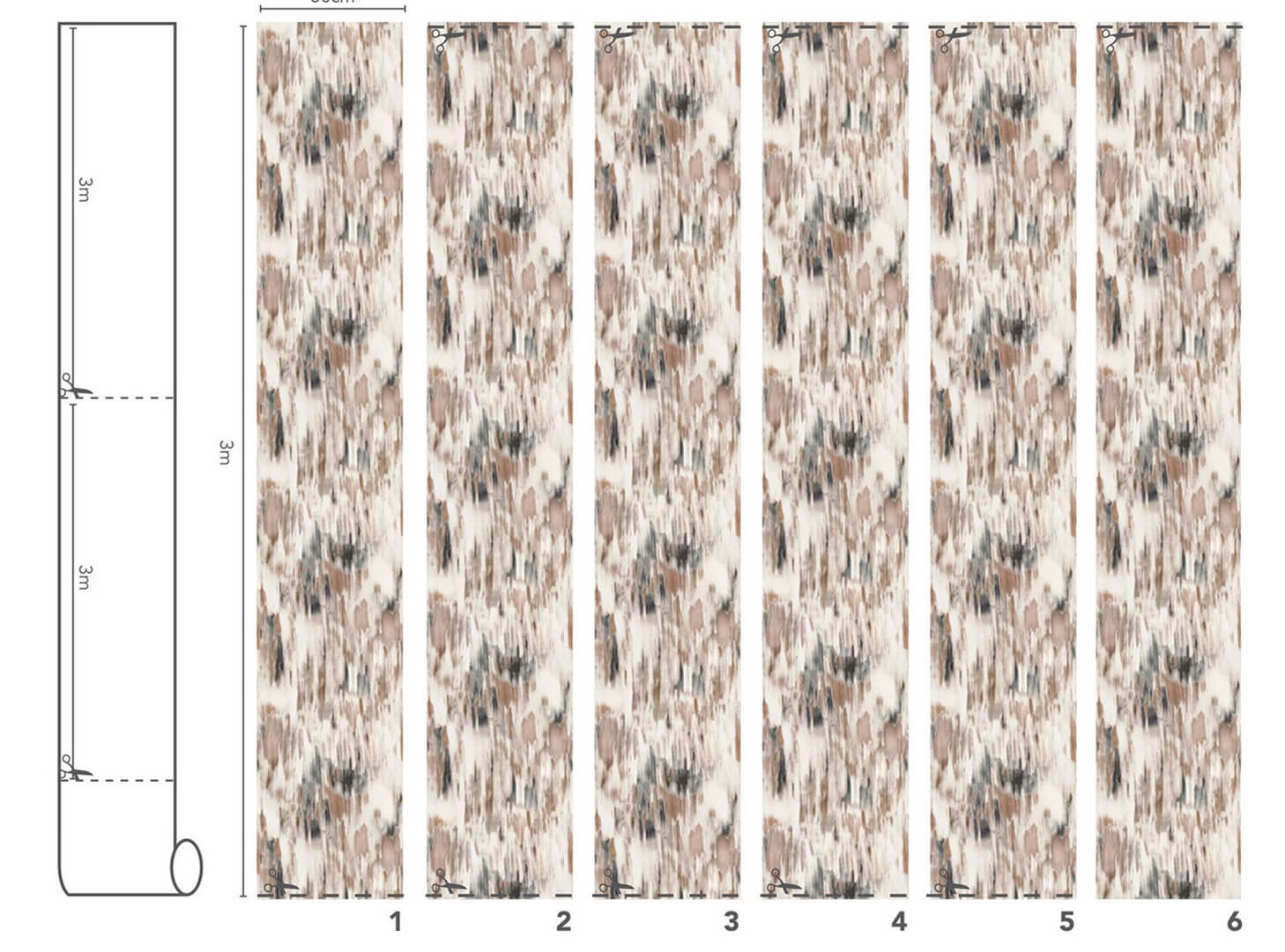Mural abstrakcyjny Villa Nova W632/01 Alora Wall Reverie Wallcoverings