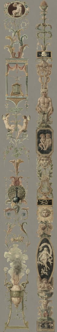 Mural ilustracje kolumnowe Mind the Gap PILASTERS WP20190 Premium Designer Wallpaper Collection