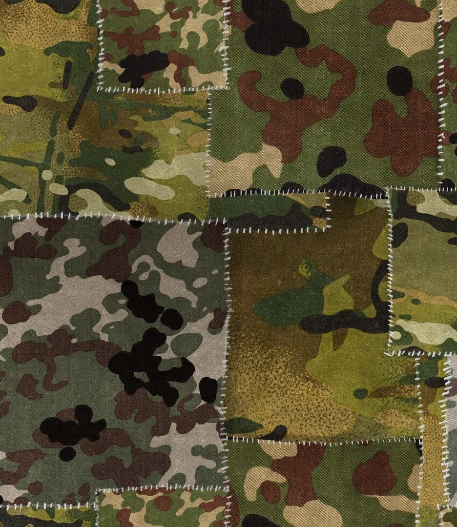 Mural patchwork moro Mind the Gap CAMO WP20201 Premium Designer Wallpaper Collection