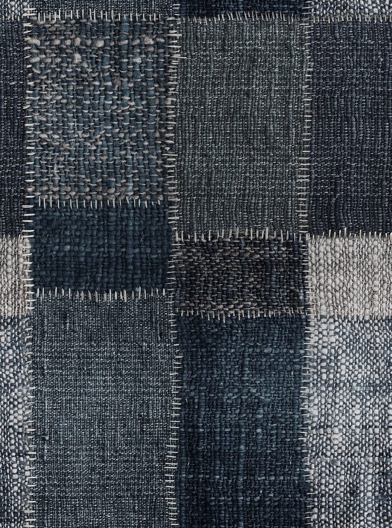 Mural patchwork dżins Mind the Gap JUTE WASHED WP20207 Premium Designer Wallpaper Collection