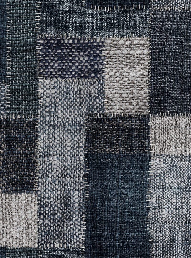 Mural patchwork dżins Mind the Gap JUTE WASHED WP20207 Premium Designer Wallpaper Collection