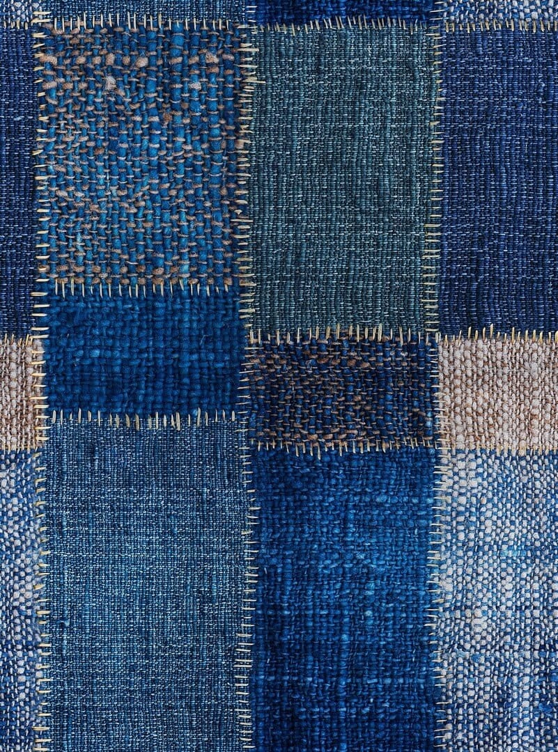 Mural patchwork dżins Mind the Gap JUTE WP20206 Premium Designer Wallpaper Collection
