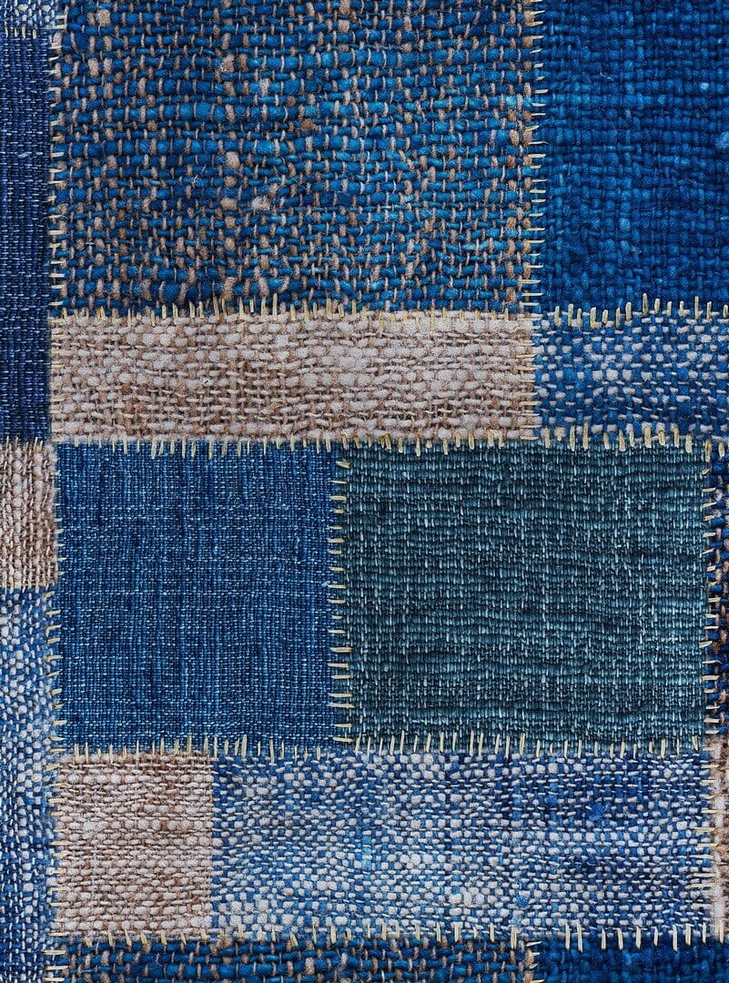 Mural patchwork dżins Mind the Gap JUTE WP20206 Premium Designer Wallpaper Collection