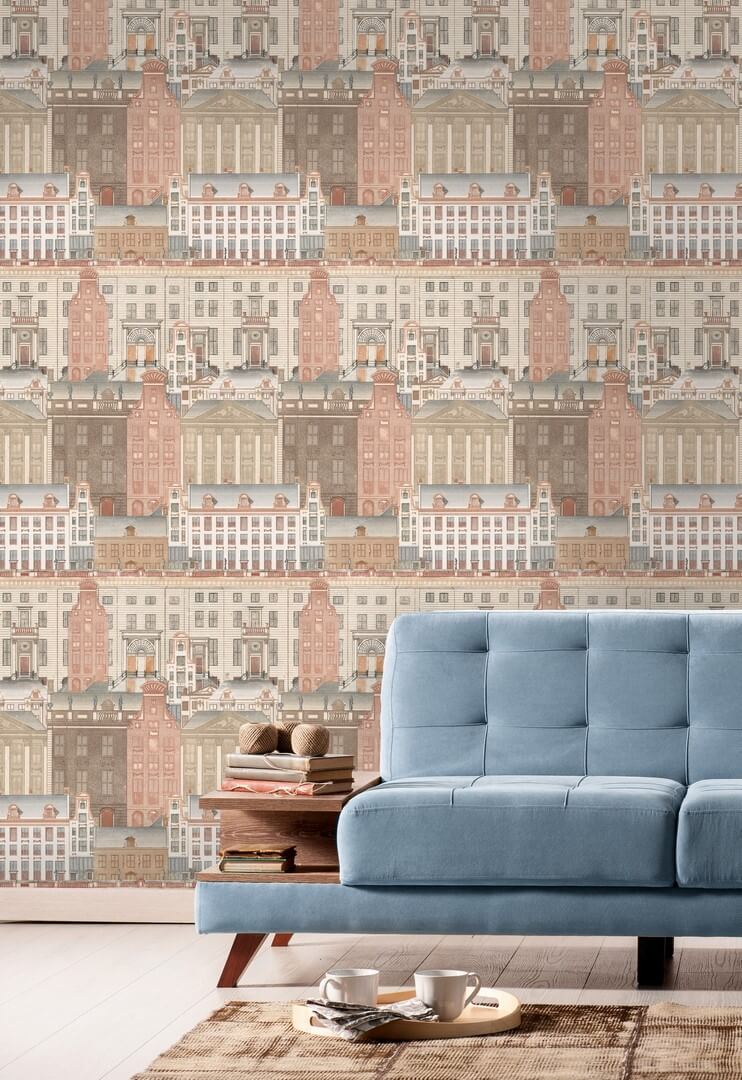 Mural miasto Mind the Gap AMSTERDAM WP20208 Premium Designer Wallpaper Collection