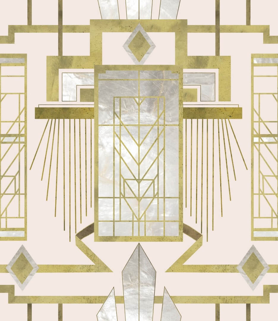 Mural art-deco Mind the Gap GLAMOUR WP20227 Premium Designer Wallpaper Collection