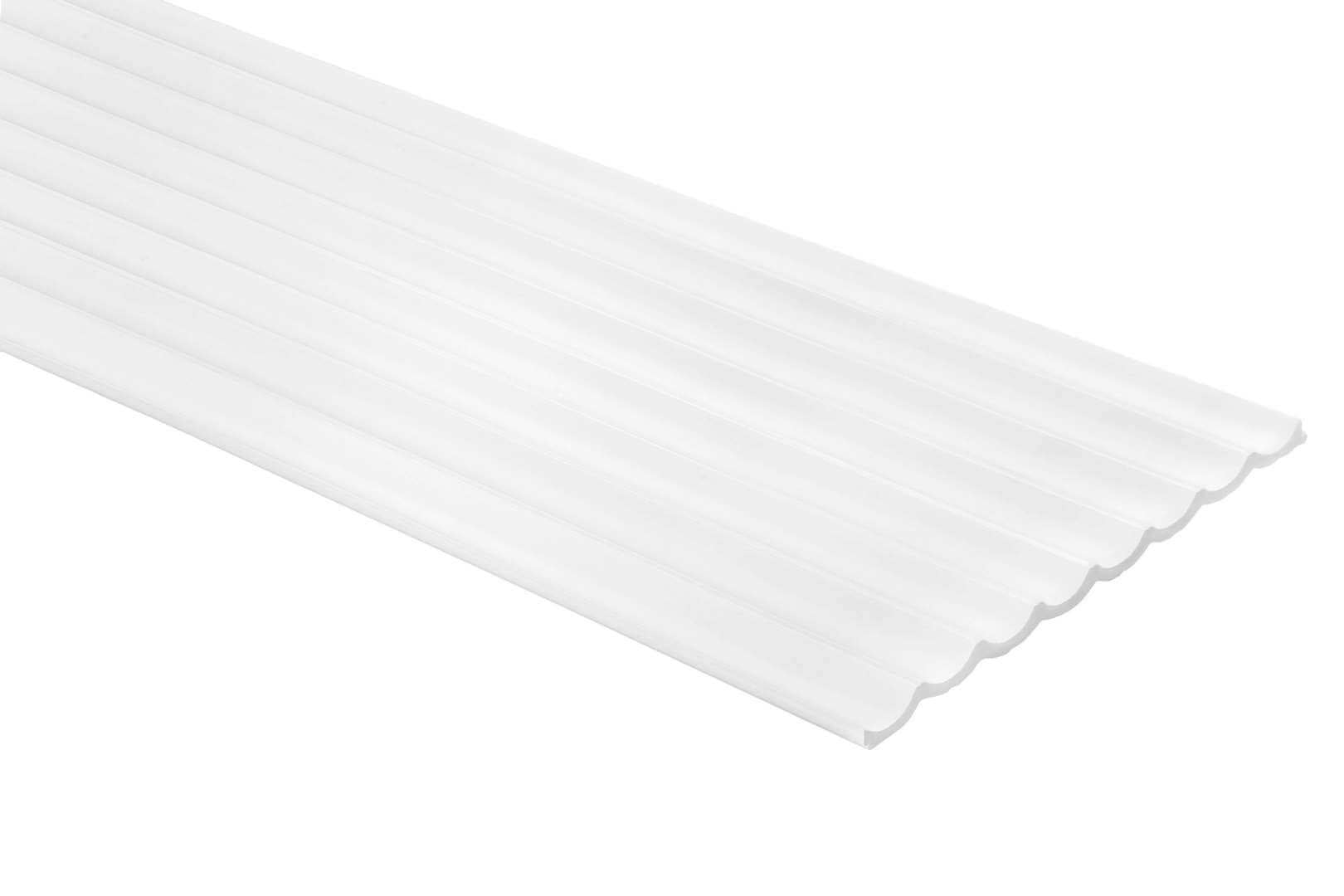 Panel ścienny 3D malowany na biało WP002P Lumio Mardom Decor - wys. 270 cm