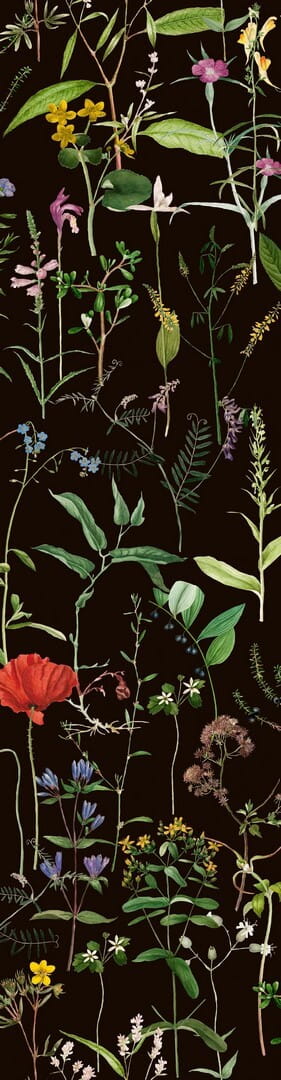 Mural łąka Mind the Gap AQUAFLEUR Anthracite WP20173 Premium Designer Wallpaper Collection