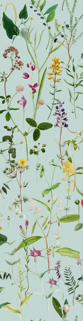 Mural łąka Mind the Gap AQUAFLEUR Aquamarine WP20174 Premium Designer Wallpaper Collection