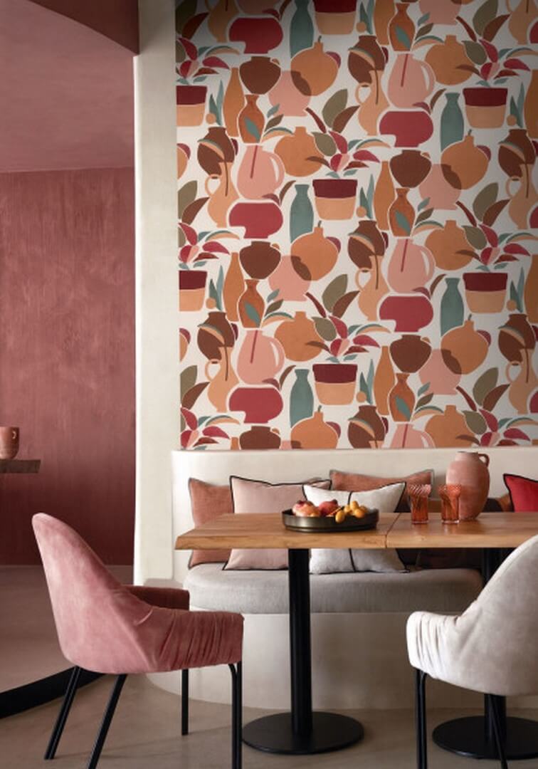 Tapeta ceramiczne wazony, dzbanki i doniczki Casamance 76210712 Vallauris Terra Rossa