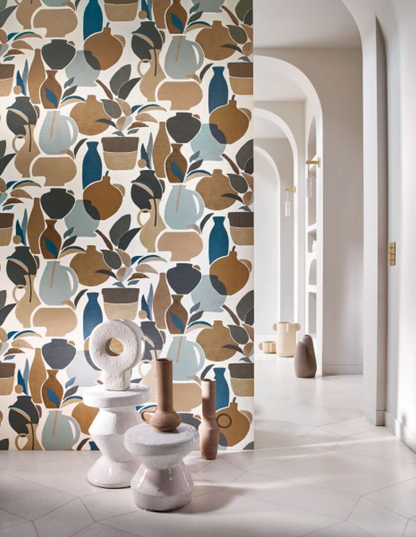 Tapeta ceramiczne wazony, dzbanki i doniczki Casamance 76210814 Vallauris Terra Rossa