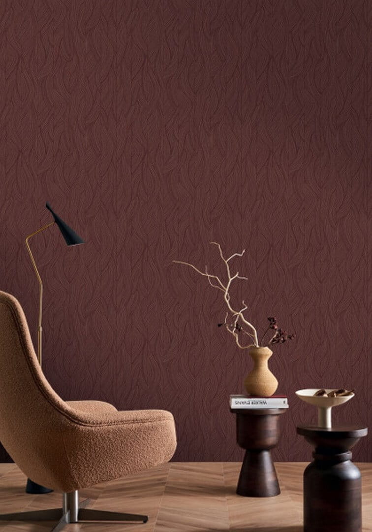 Tapeta falujący splot Casamance 76221324 Jassine Terra Rossa