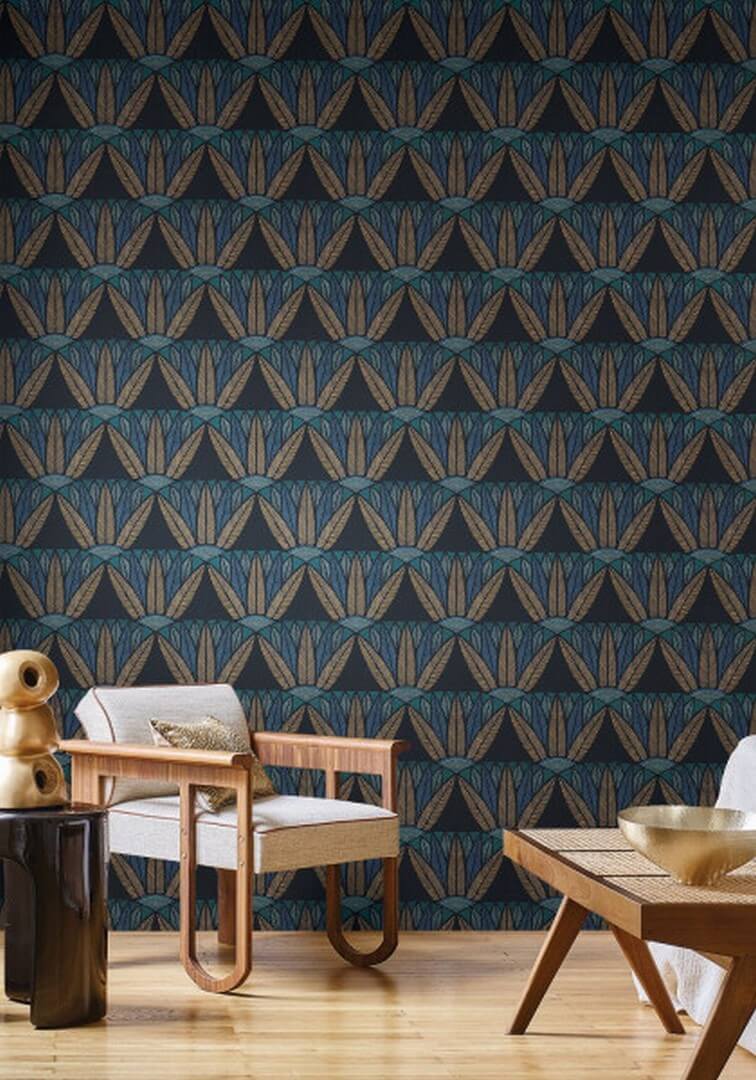 Tapeta w kwiaty lotosu egipskiego Casamance 76162038 Castalia Bord Du Nil