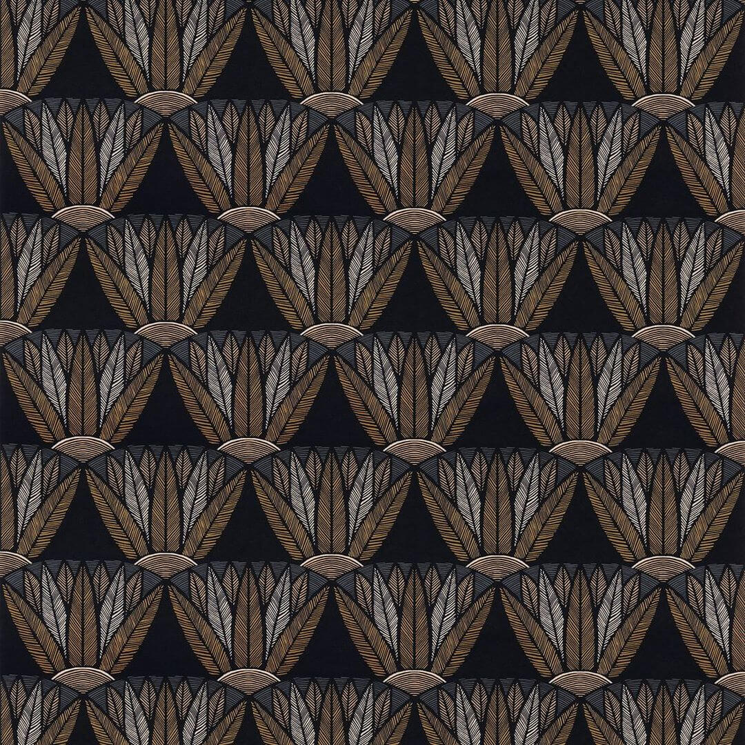Tapeta w kwiaty lotosu egipskiego Casamance 76162140 Castalia Bord Du Nil