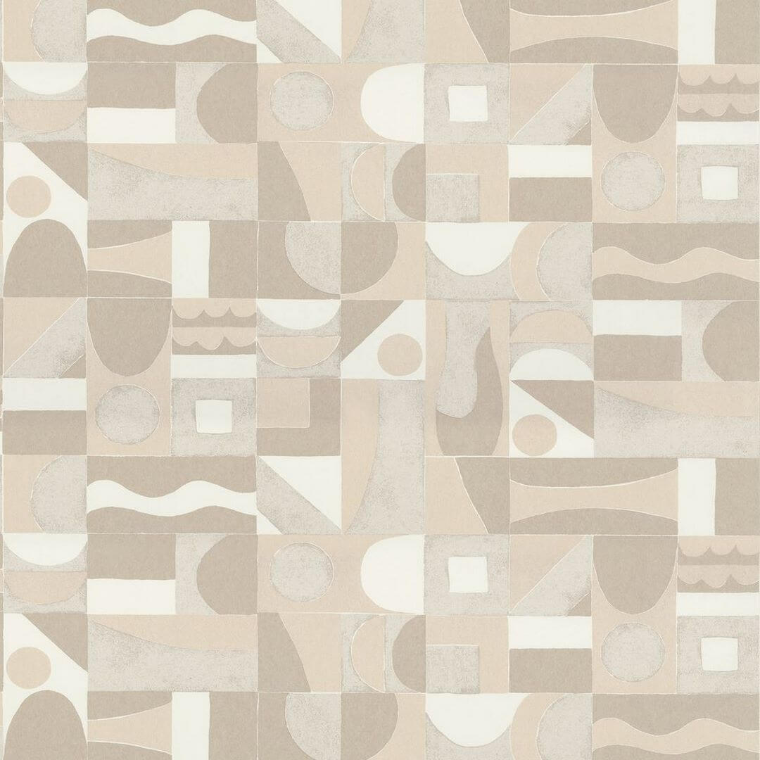 Tapeta geometryczna retro Casamance 76182752 Gourna Bord Du Nil