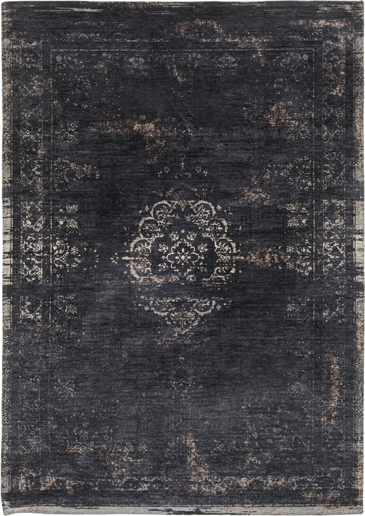 Dywan klasyczny vintage czarny Mineral Black 8263 Louis De Poortere