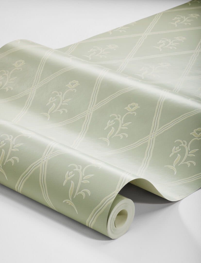 Tapeta kratownica i kwiatki Boras Tapeter Signe 5508 Swedish Grace