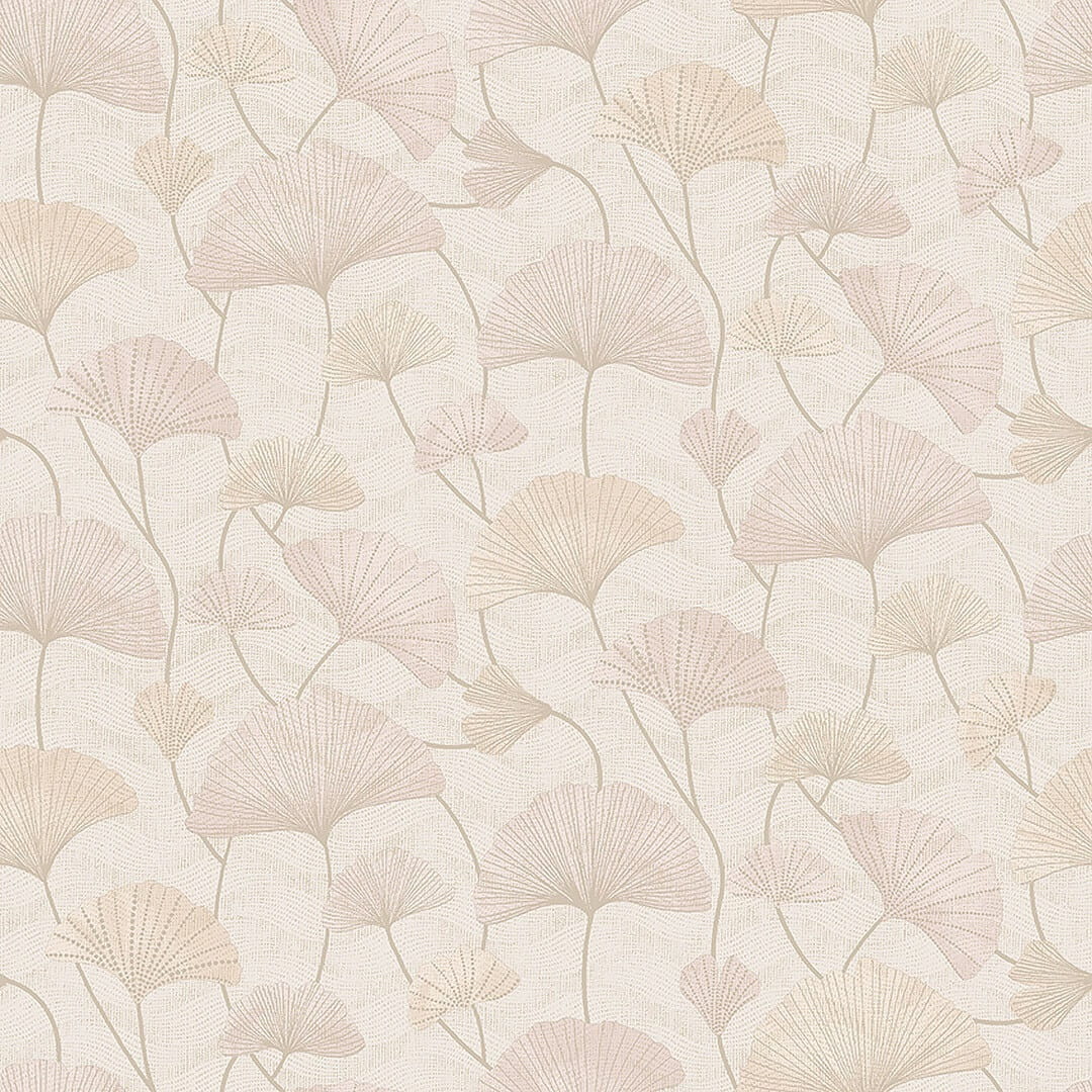 Tapeta liście Ginkgo Biloba Boras Tapeter Sophia 5531 Swedish Grace