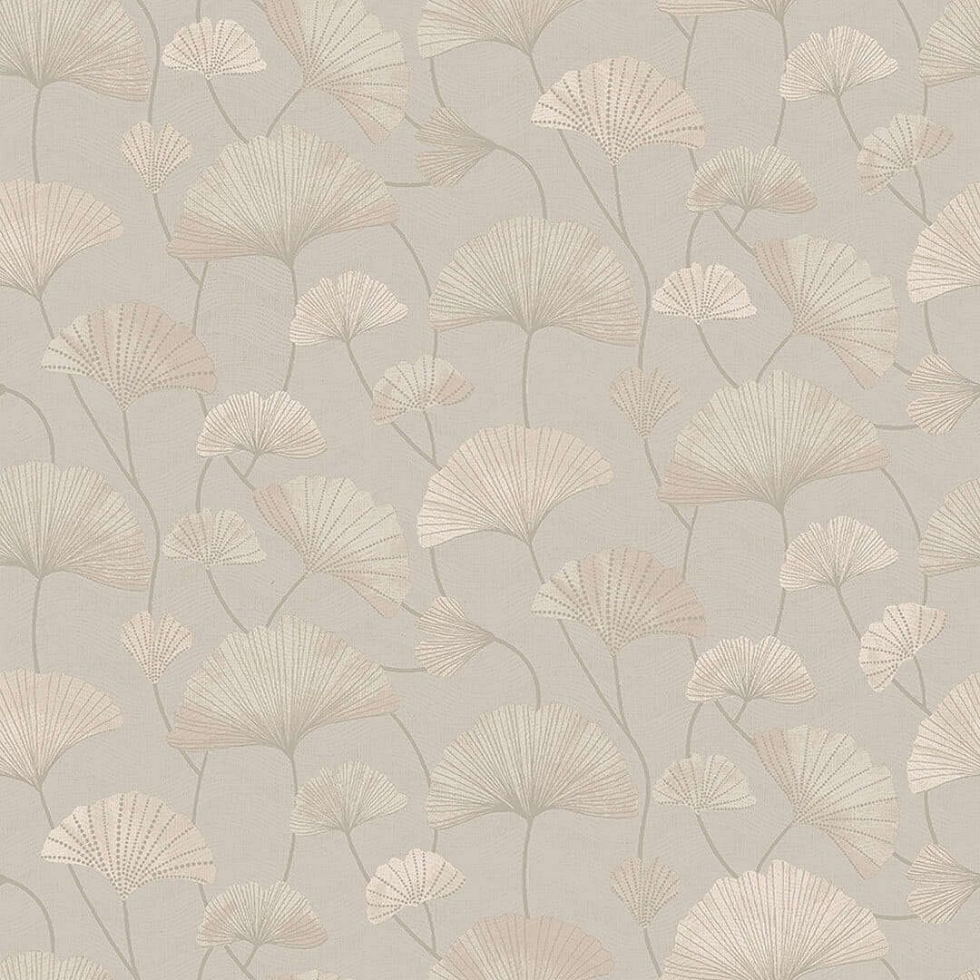 Tapeta liście Ginkgo Biloba Boras Tapeter Sophia 5532 Swedish Grace