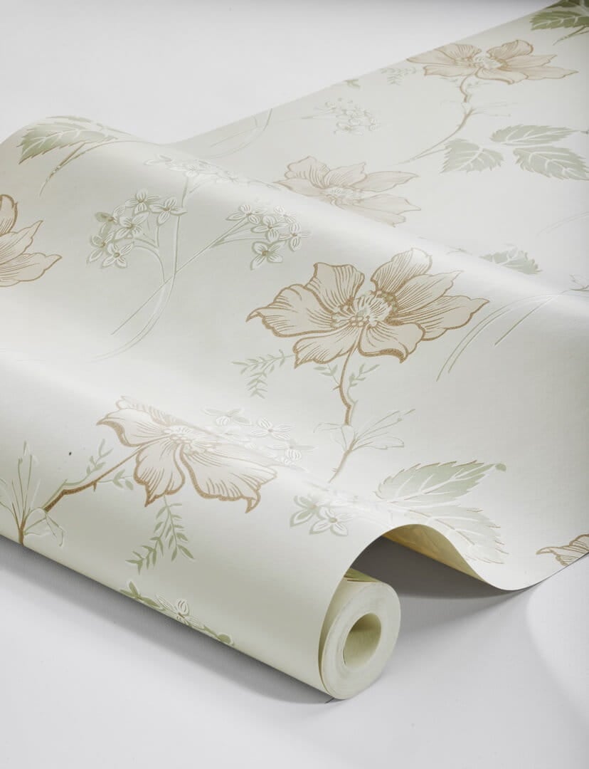 Tapeta kwiaty vintage Boras Tapeter Valborg 5501 Swedish Grace
