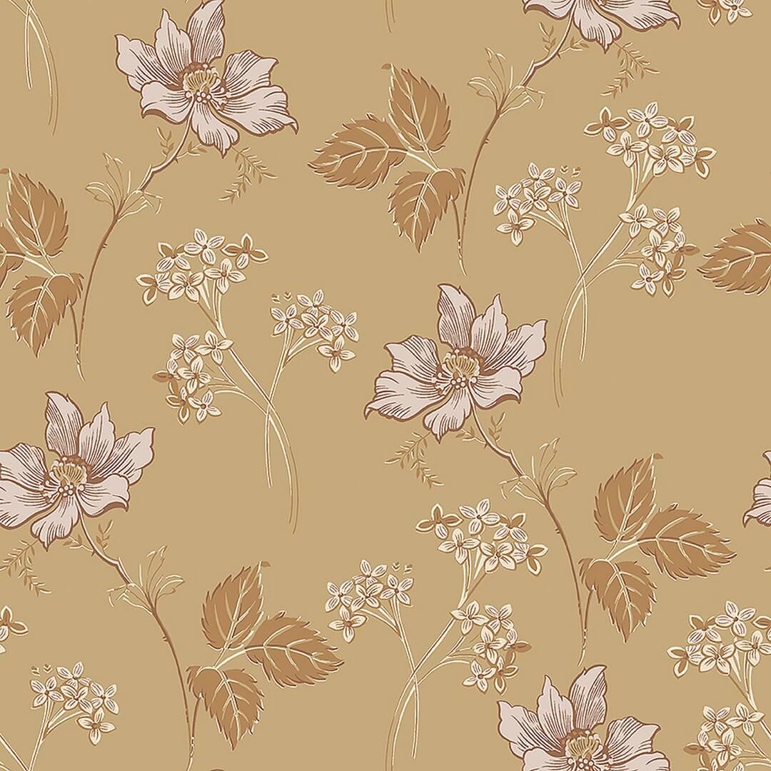 Tapeta kwiaty vintage Boras Tapeter Valborg 5502 Swedish Grace