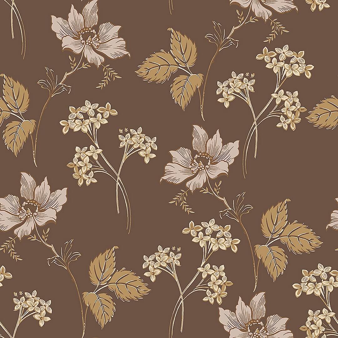 Tapeta kwiaty vintage Boras Tapeter Valborg 5503 Swedish Grace