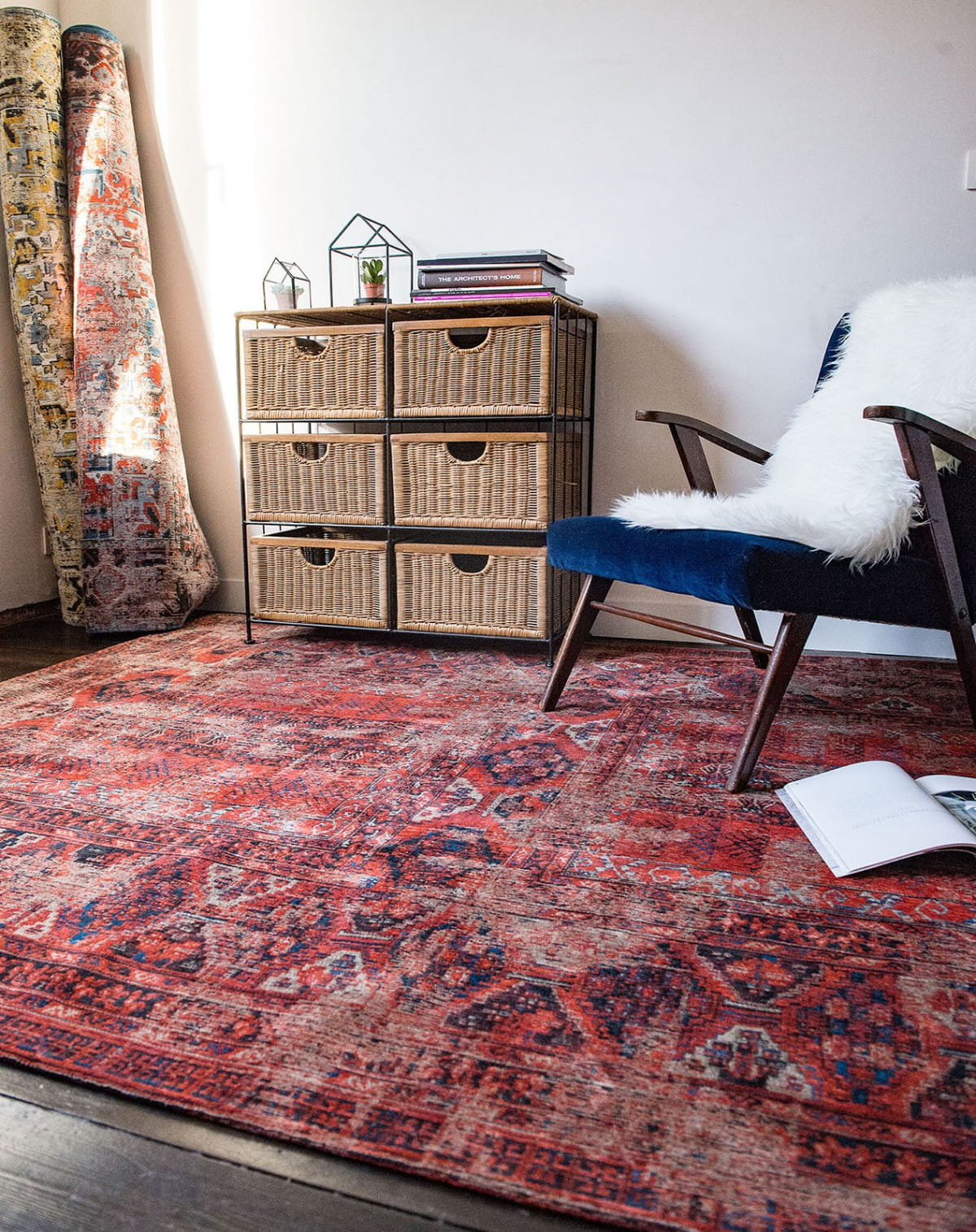 Dywan vintage czerwony HADSCHLU Red 8719 Louis De Poortere