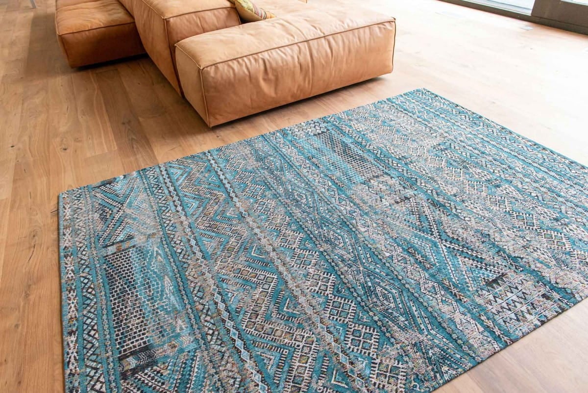 Dywan kilimowy Zemmuri Blue 9110 Louis De Poortere