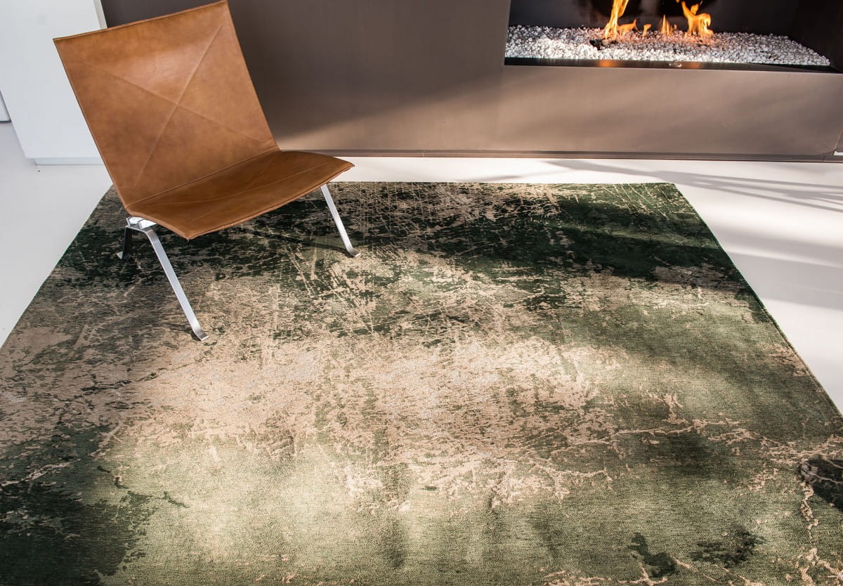 Dywan nowoczesny zielony Dark Pine 8723 Louis De Poortere
