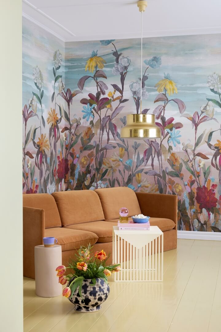 Fototapeta polne kwiaty Rebel Walls R18687 Misty Garden Summer Cottage Core