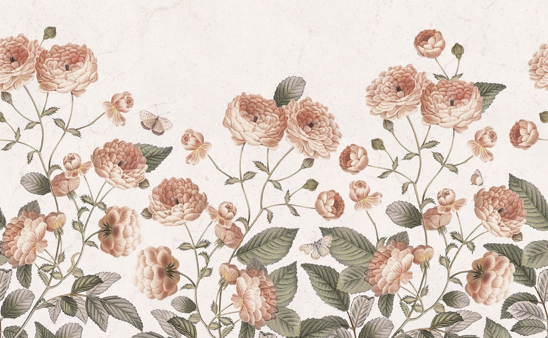 Fototapeta kwietny ogród Rebel Walls R18694 Sweet Buttercups Soft Cottage Core