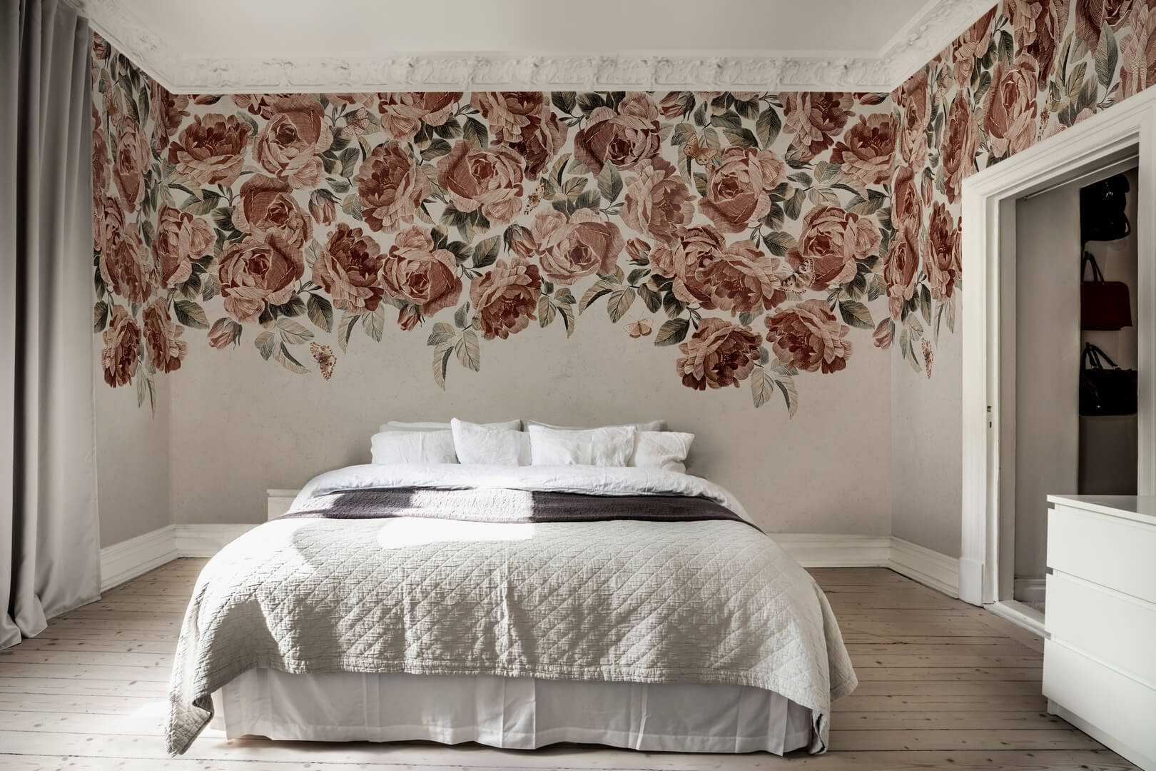 Fototapeta róże Rebel Walls R18706 Rose Plenty Cottage Core