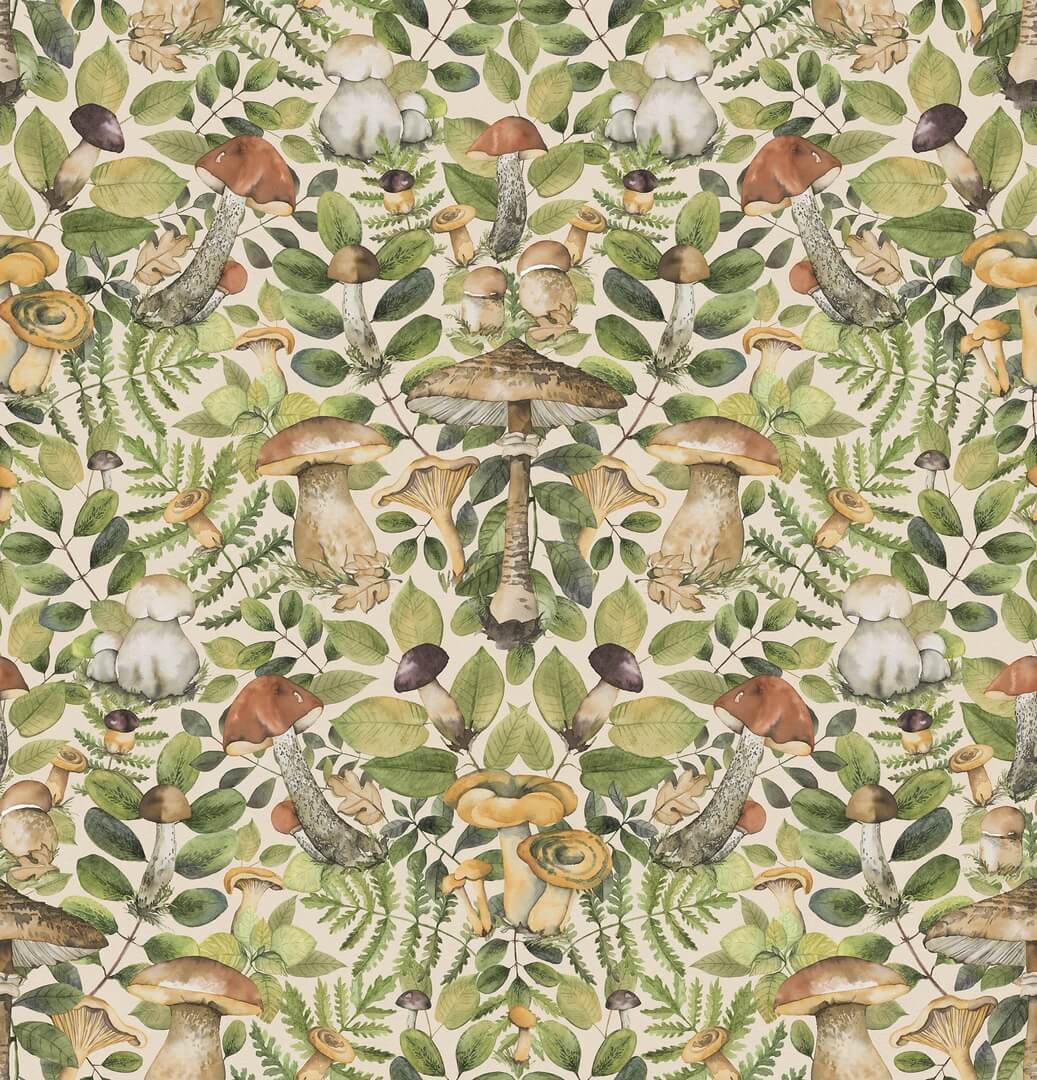 Fototapeta leśna, grzyby Rebel Walls R18727 Mushroom Forest Day Cottage Core