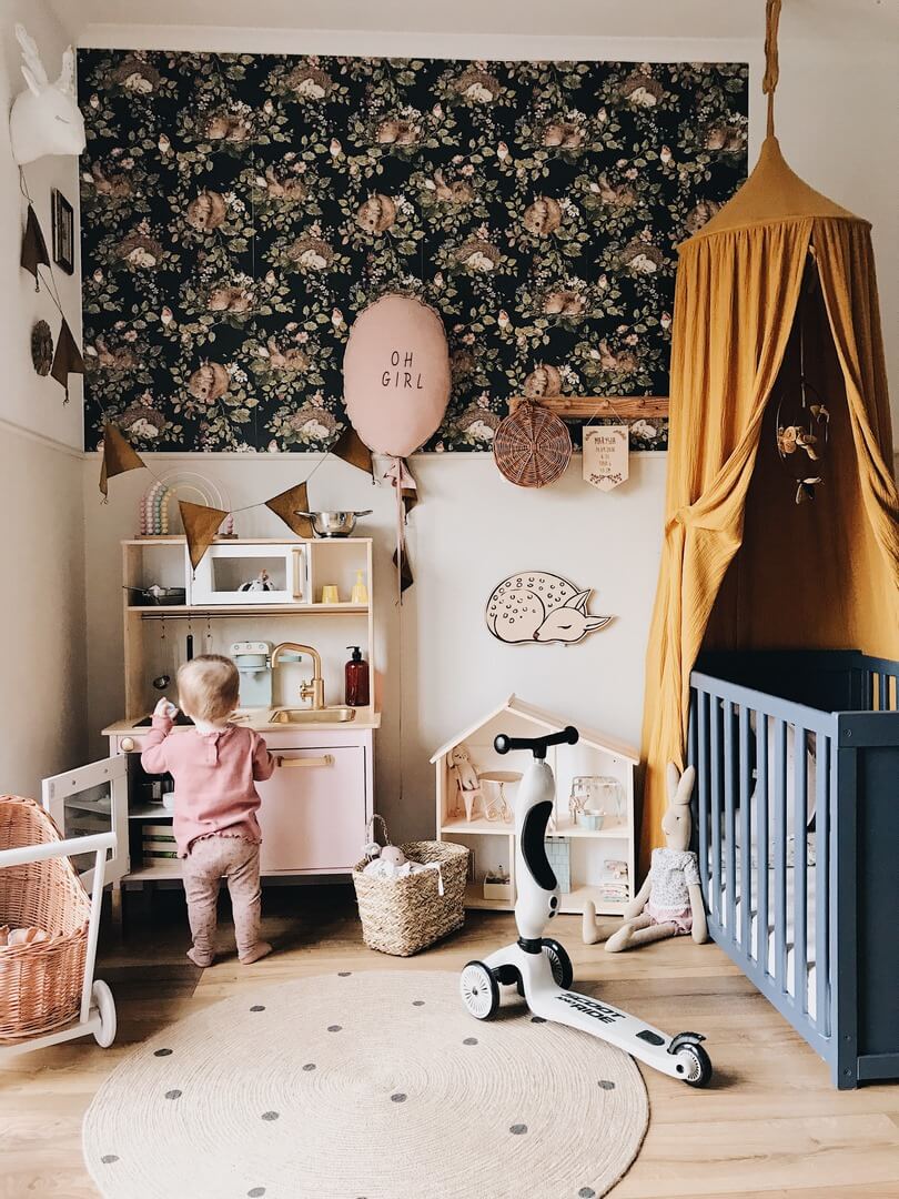 Tapeta leśne zwierzęta Little Sleepy Animals Dekornik DEKO.TAP.021