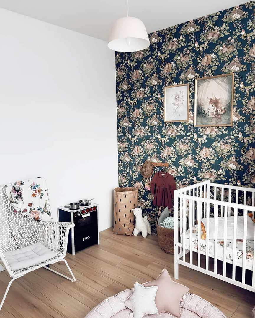 Tapeta leśne zwierzęta Little Sleepy Animals Dekornik DEKO.TAP.021