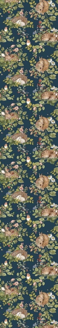 Tapeta leśne zwierzęta Little Sleepy Animals Dekornik DEKO.TAP.021