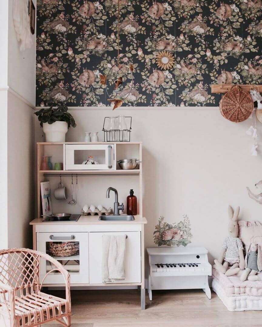 Tapeta leśne zwierzęta Little Sleepy Animals Dekornik DEKO.TAP.021