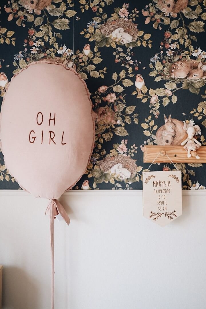 Tapeta leśne zwierzęta Little Sleepy Animals Dekornik DEKO.TAP.021