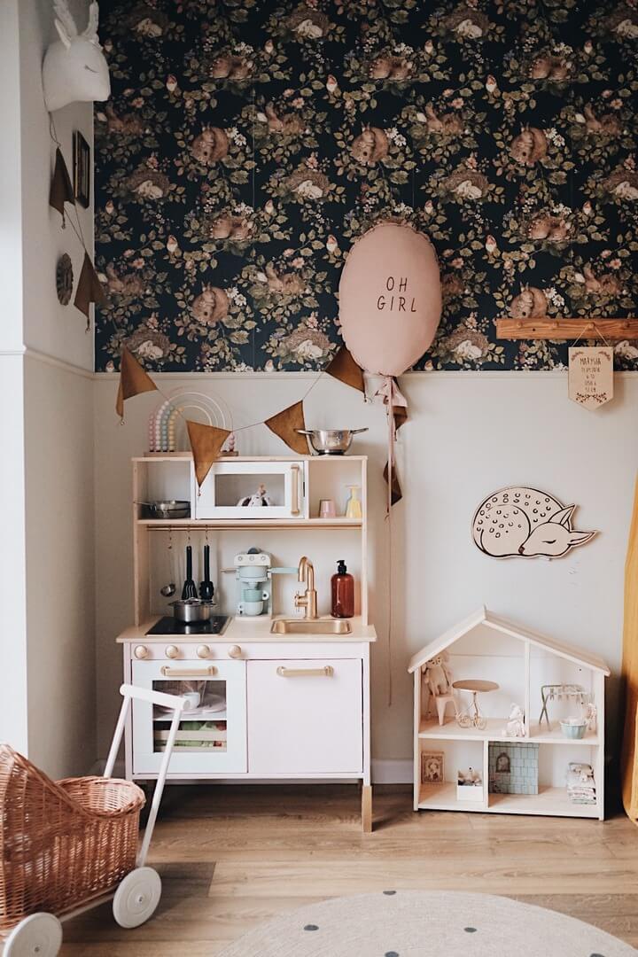 Tapeta leśne zwierzęta Little Sleepy Animals Dekornik DEKO.TAP.021