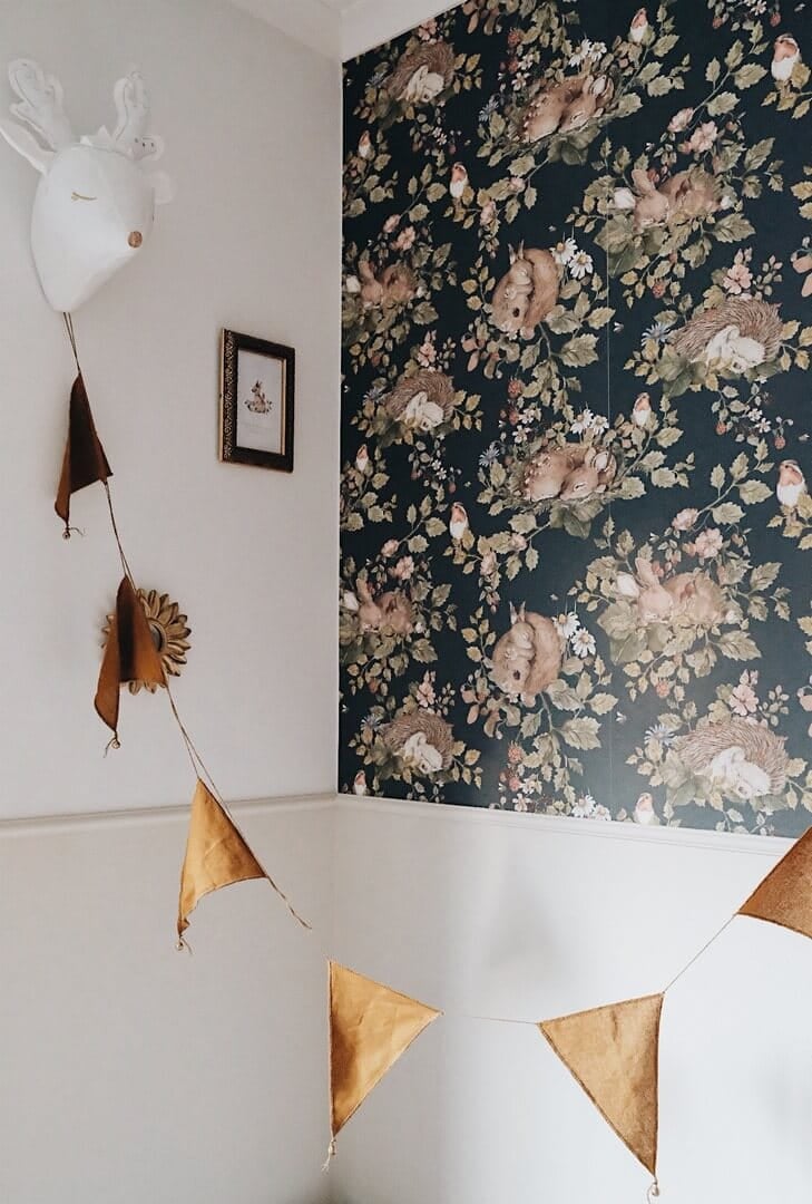 Tapeta leśne zwierzęta Little Sleepy Animals Dekornik DEKO.TAP.021