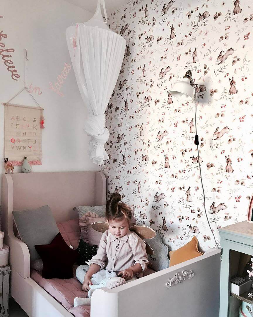 Tapeta króliczki Happy Rabbits Dekornik DEKO.TAP.022