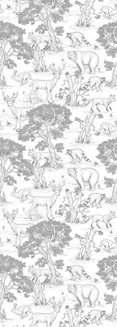 Tapeta zwierzęta Animals White Dekornik DEKO.TAP.057