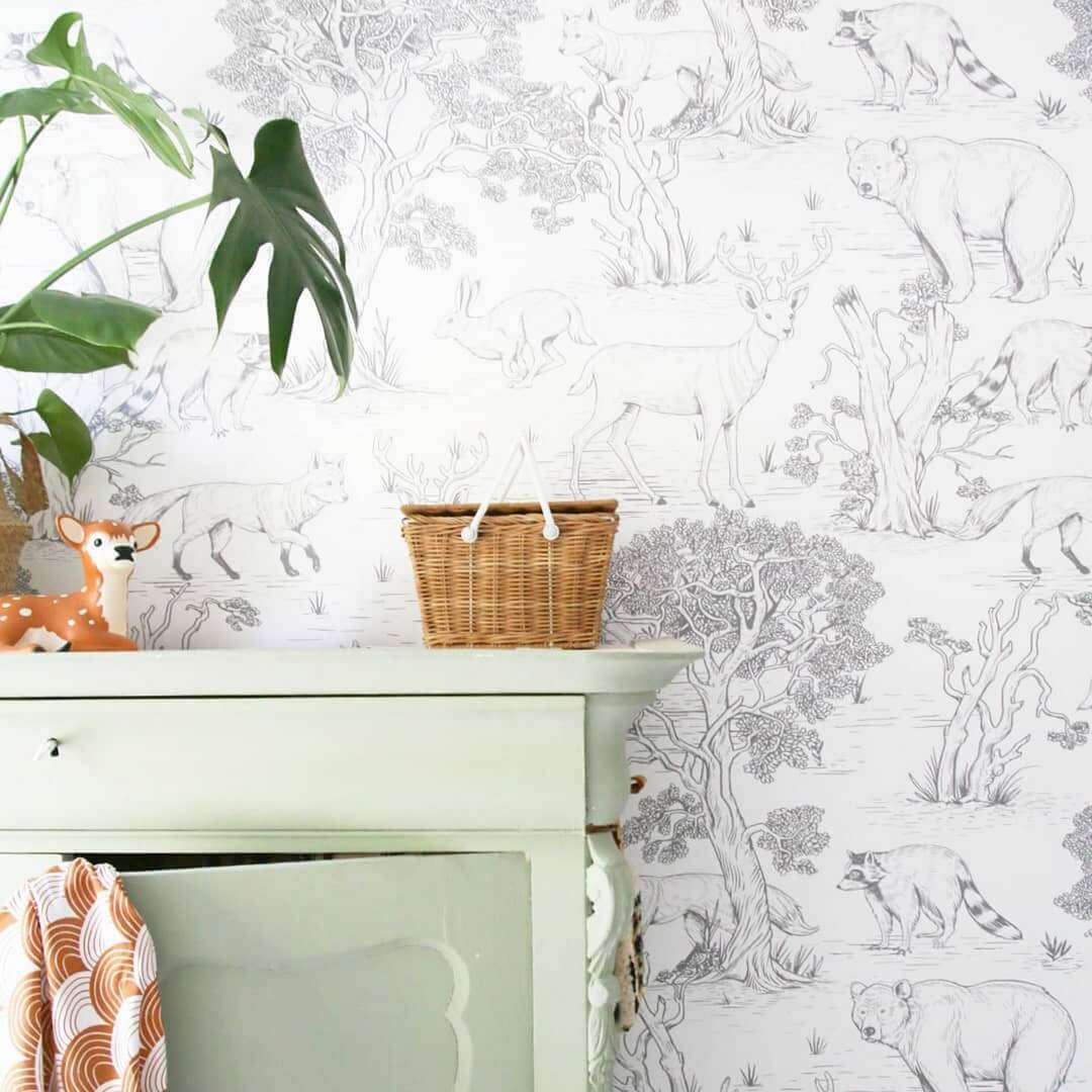 Tapeta zwierzęta Animals White Dekornik DEKO.TAP.057
