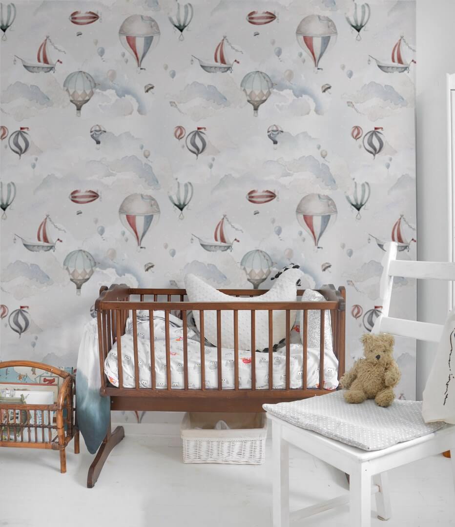 Tapeta balony, sterowce, latawce i statki Balloons Adventure Dekornik DEKO.TAP.058
