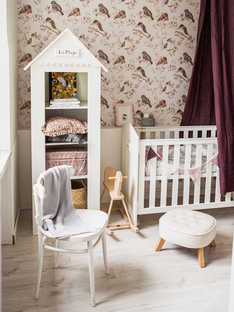 Tapeta ptaszki Birds White-Gray Dekornik DEKO.TAP.076