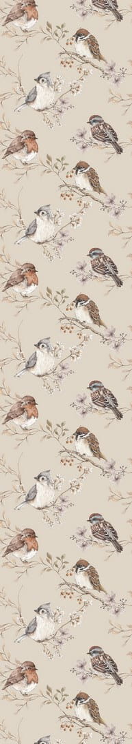 Tapeta ptaszki Birds Beige Dekornik DEKO.TAP.079