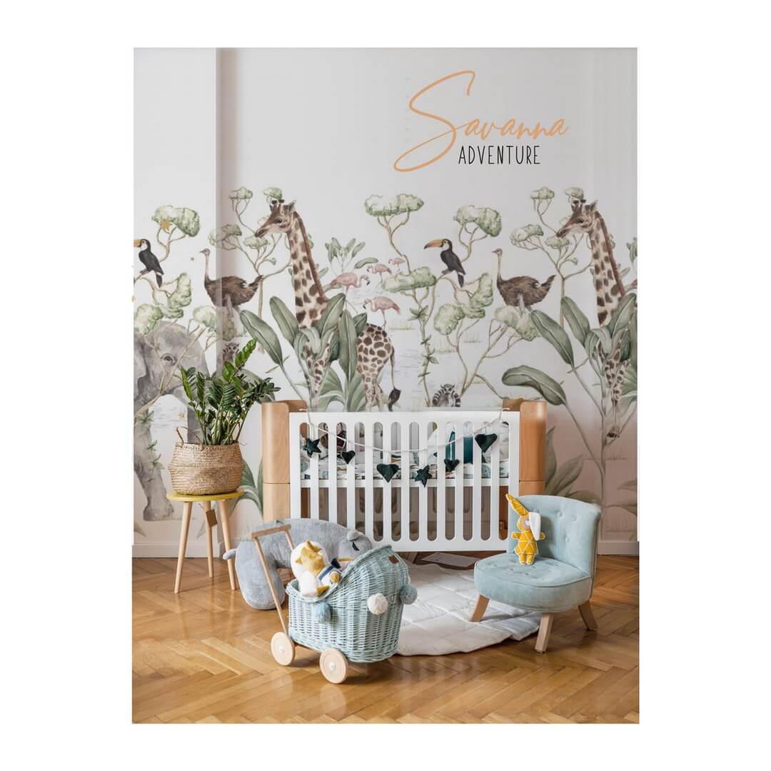 Mural dżungla Savanna Adventure Dekornik DEKO.TAP.083 SET-300