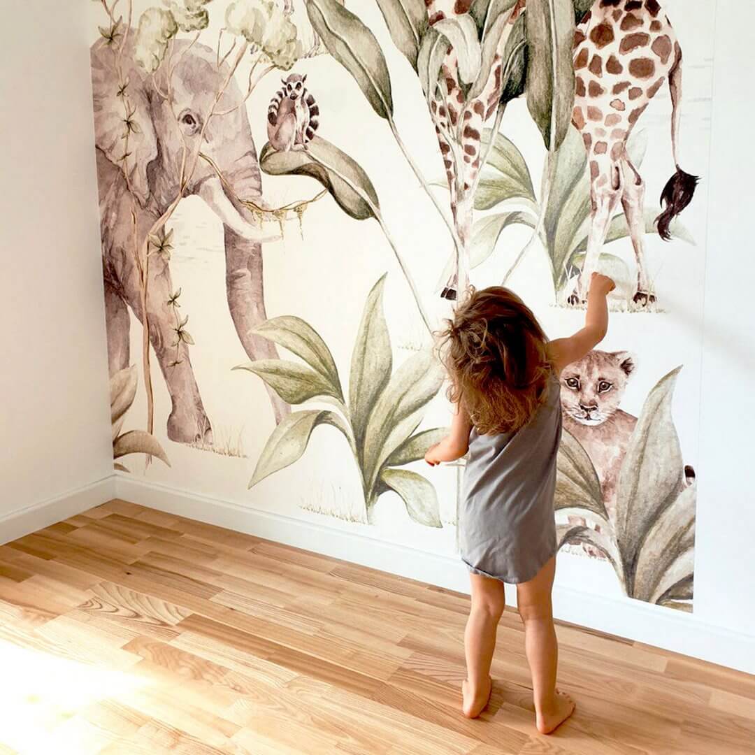 Mural dżungla Savanna Adventure Dekornik DEKO.TAP.083 SET-450
