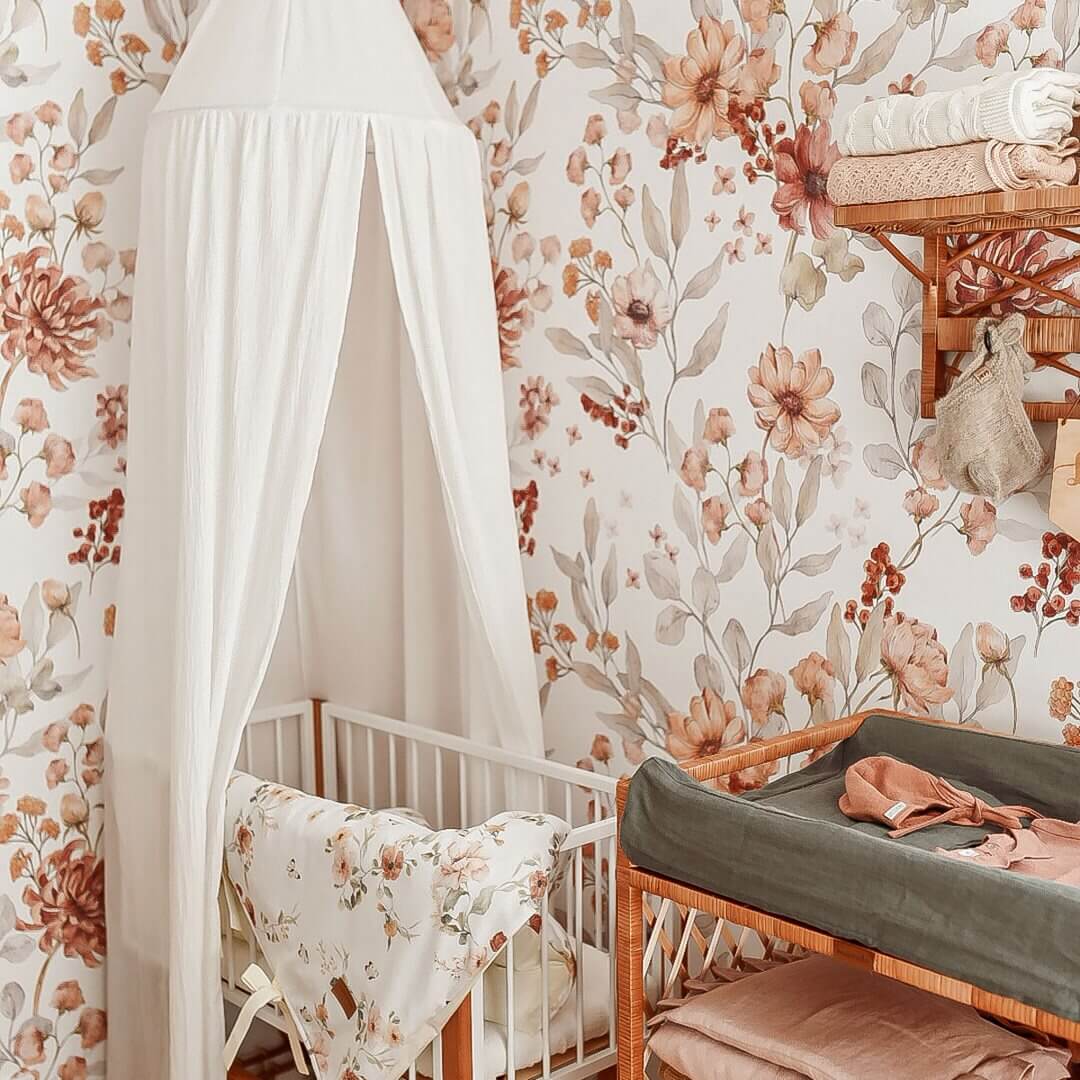 Tapeta Jesienna Łąka White Dekornik DEKO.TAP.115